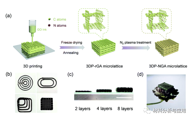 郑州大学《JMCA》：3D打印微晶格结构的氮掺杂石墨烯气凝胶，用于钠金属阳极
