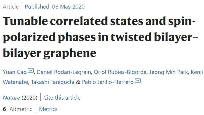 不是后浪是海啸：麻省理工95后曹原领衔，“魔角石墨烯”再度Nature两连发