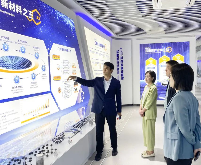 上海普陀区委副书记周艳一行赴高烯科技走访调研