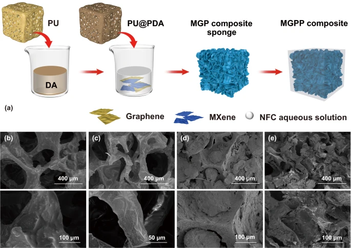 上海大学丁鹏研究员：三维互穿结构MXene/石墨烯基聚合物复合材料的软模板制备及多功能化
