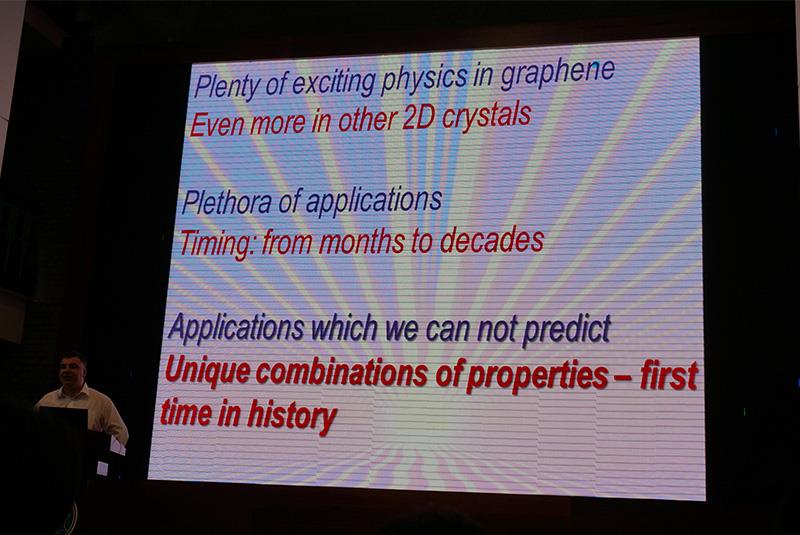 诺贝尔物理学奖得主诺沃肖洛夫爵士来访