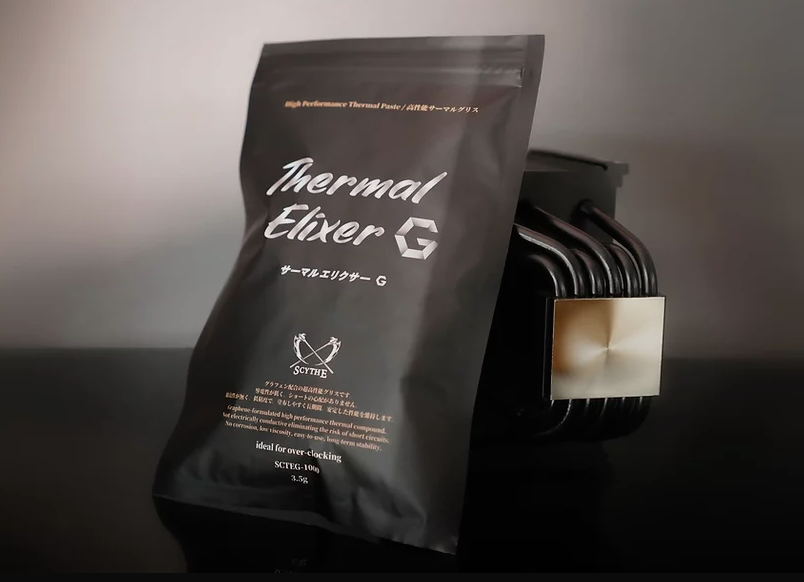 Scythe 大镰刀推出 Thermal Elixer G 导热硅脂：11 W/m・K，石墨烯配方