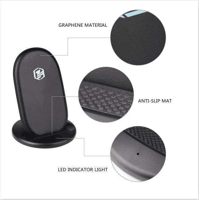 无线充电器首次导入石墨烯材料：完美解决散热难题