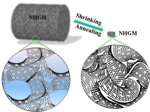 氮掺杂多孔石墨烯构建高体积容量锂电负极材料