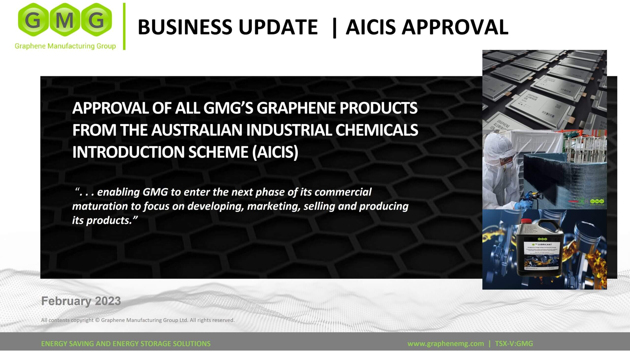 GMG获得监管批准，以实现大量商业销售