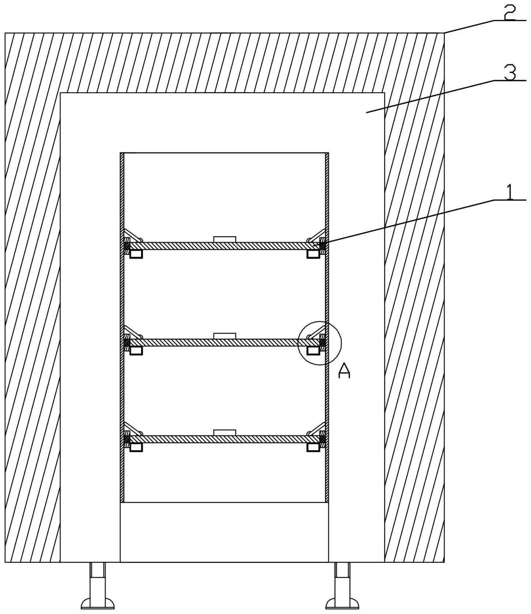一种烘箱抽层结构