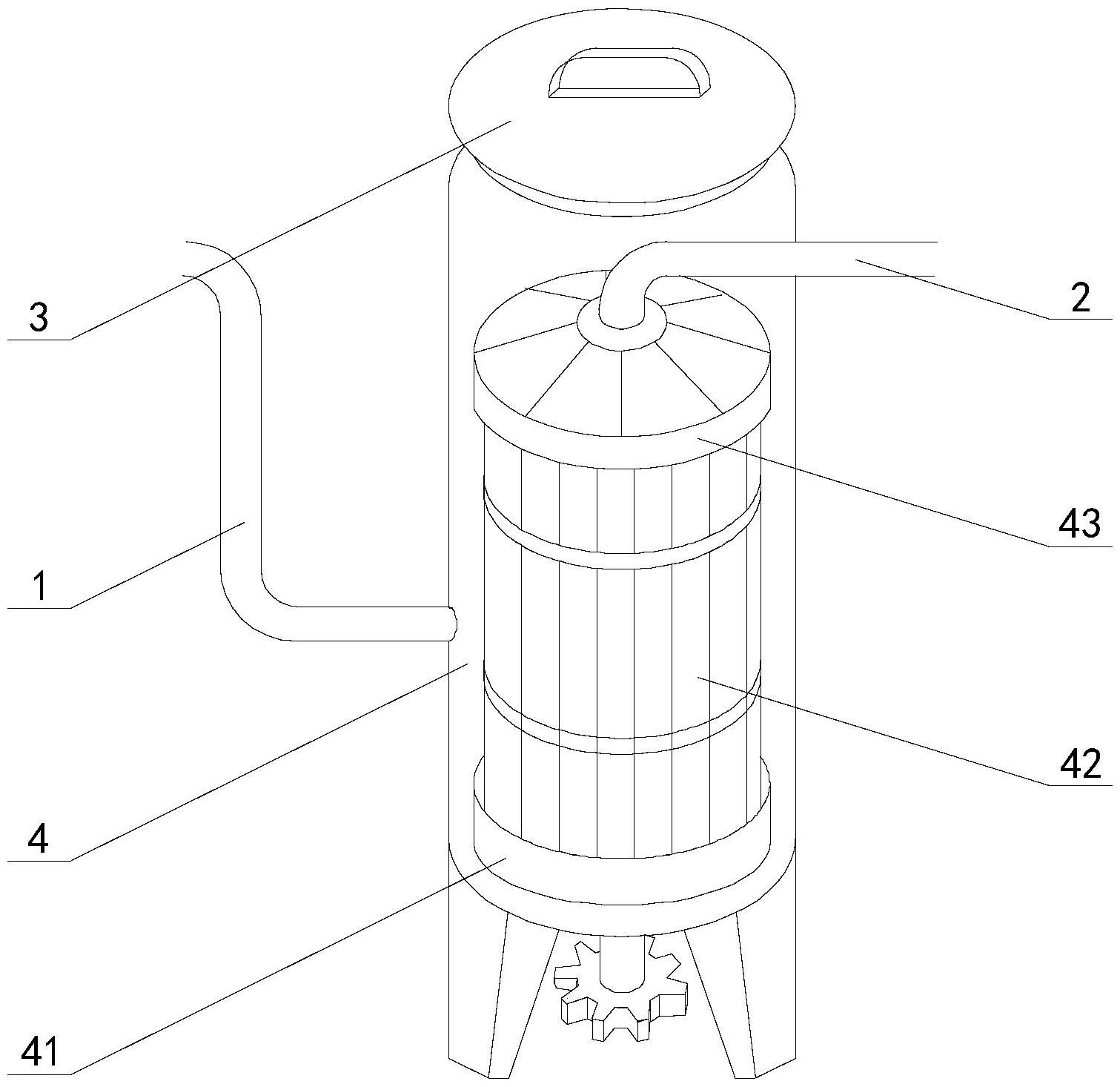 一种碳化炉的抽滤装置