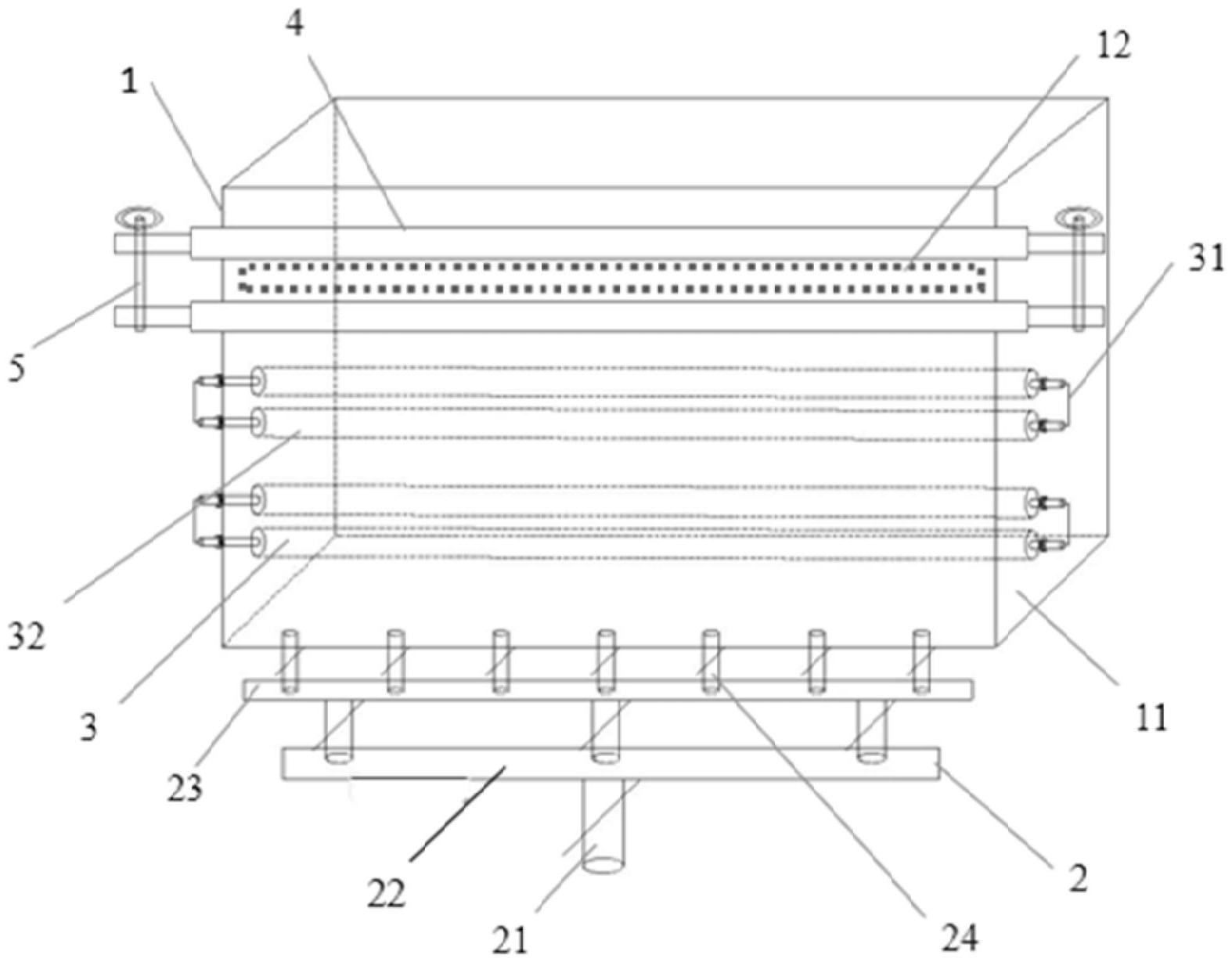 一种用于刮刀涂布生产石墨烯导热膜的给料槽