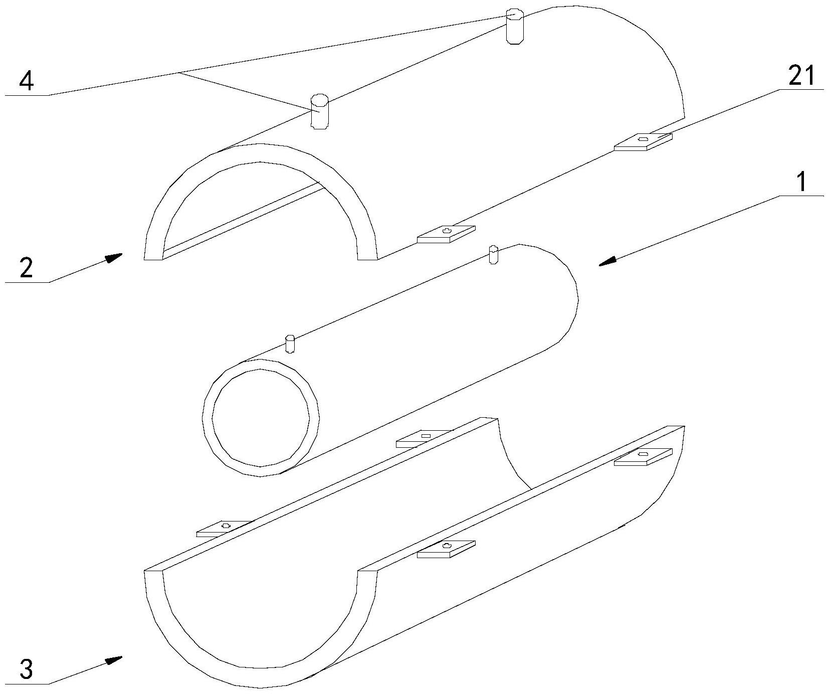 一种石墨烯卷材预处理夹具