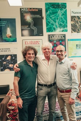 Nanotech Energy's Founders (from left to right): Dr. Richard Kaner (Chair of Scientific Advisory Board), Dr. Jack Kavanaugh (CEO), and Dr. Maher El Lady (CTO).