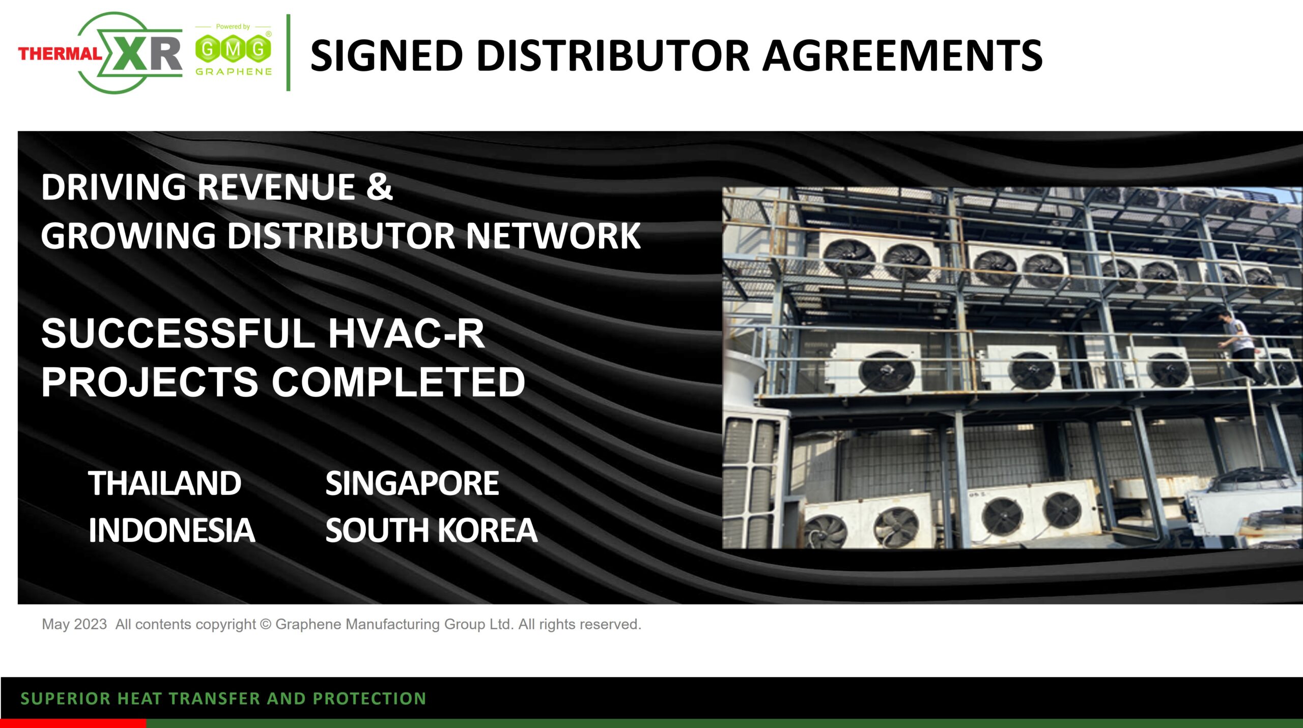 GMG在4个亚洲国家签署THERMAL-XR®分销商协议