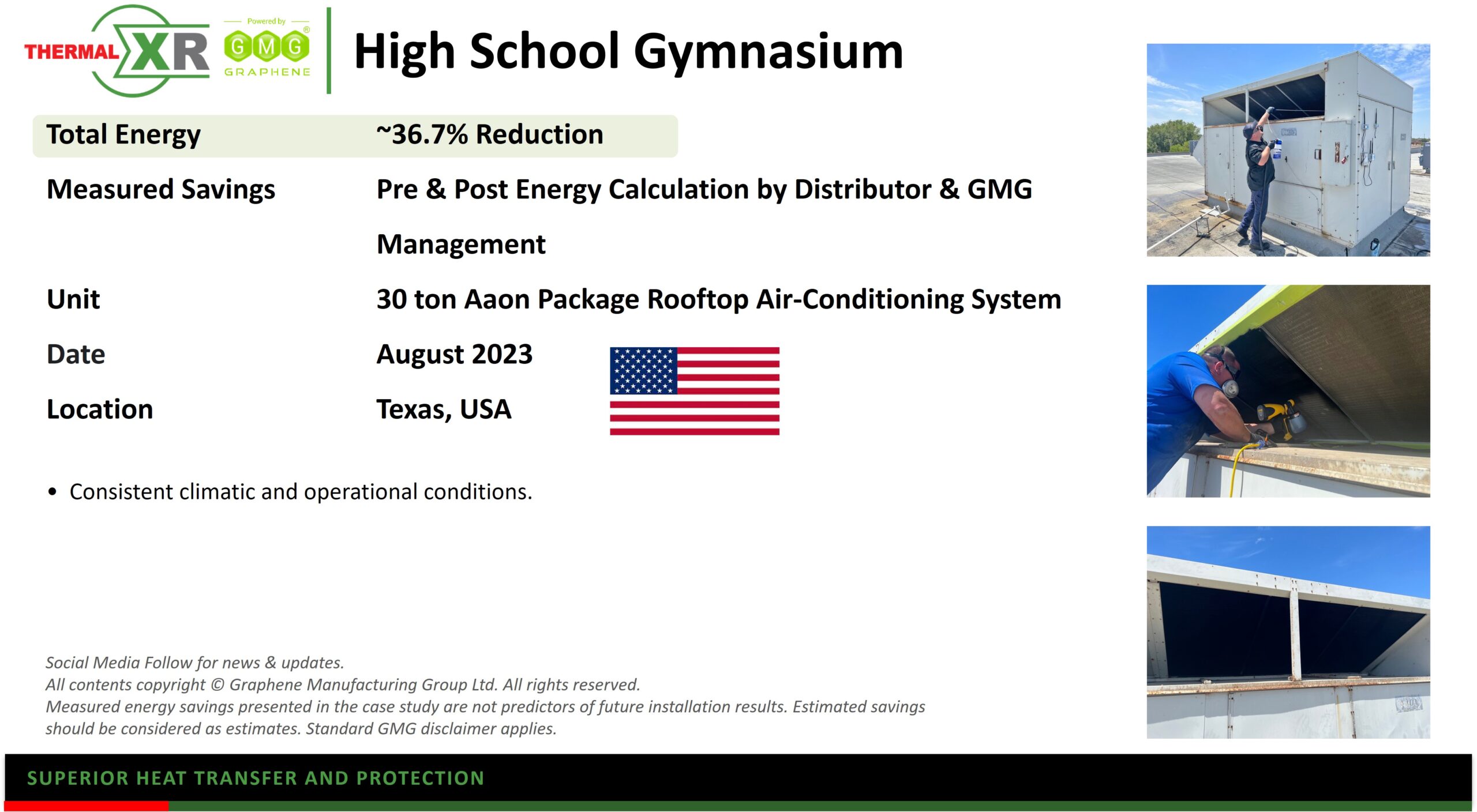THERMAL-XR®案例研究 | 美国德克萨斯州高中体育馆，节能约36.7%