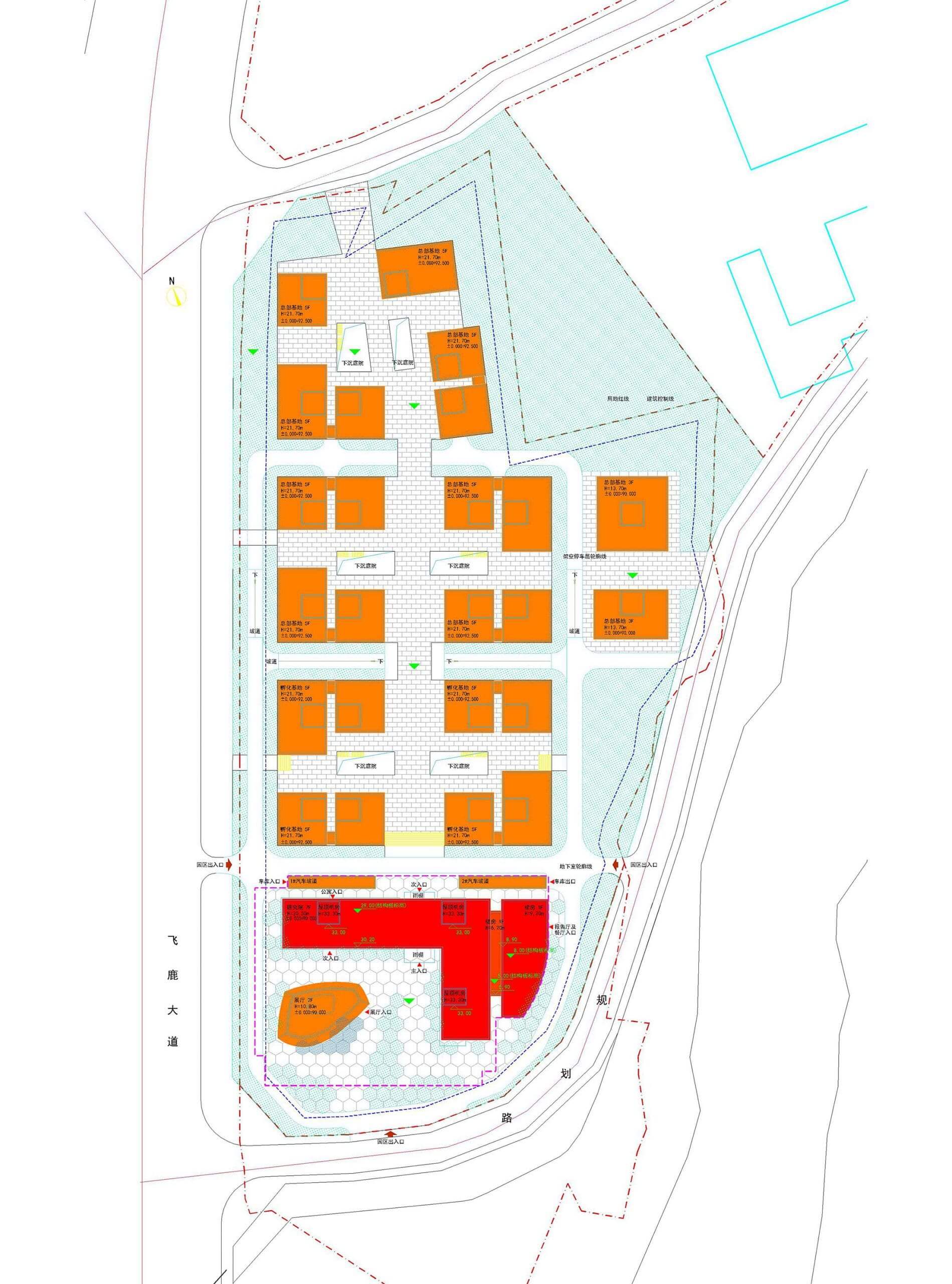 【鹿寨县自然资源和规划局】关于广西石墨烯小镇核心区－研究院、展示心、地下室及室外工程总平图调整公示