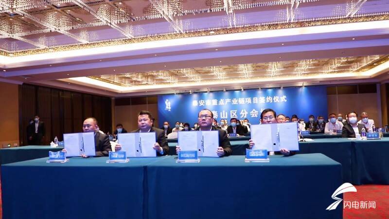 泰山区8个重点产业项目签约落户，10亿级项目占半数以上