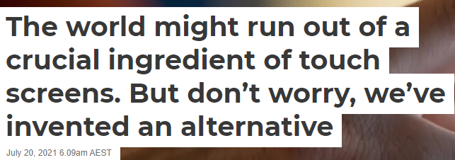 再过20年，你就要没手机屏幕用了 真的吗？