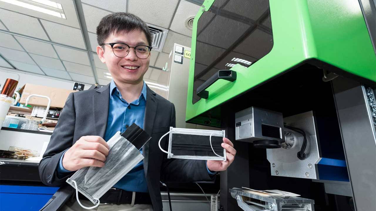 研究人员创造了一种制造抗菌石墨烯口罩的新方法